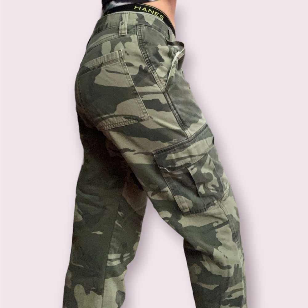 Wrangler Camouflage Fleece Lined Cargo Pants Relaxed Fit